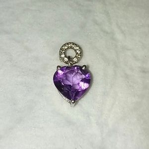 Sterling silver Amythist necklace